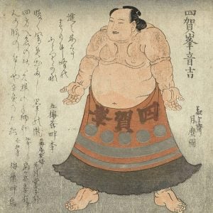 1819 Japanese sumo wrestler painting – Health and Fitness History